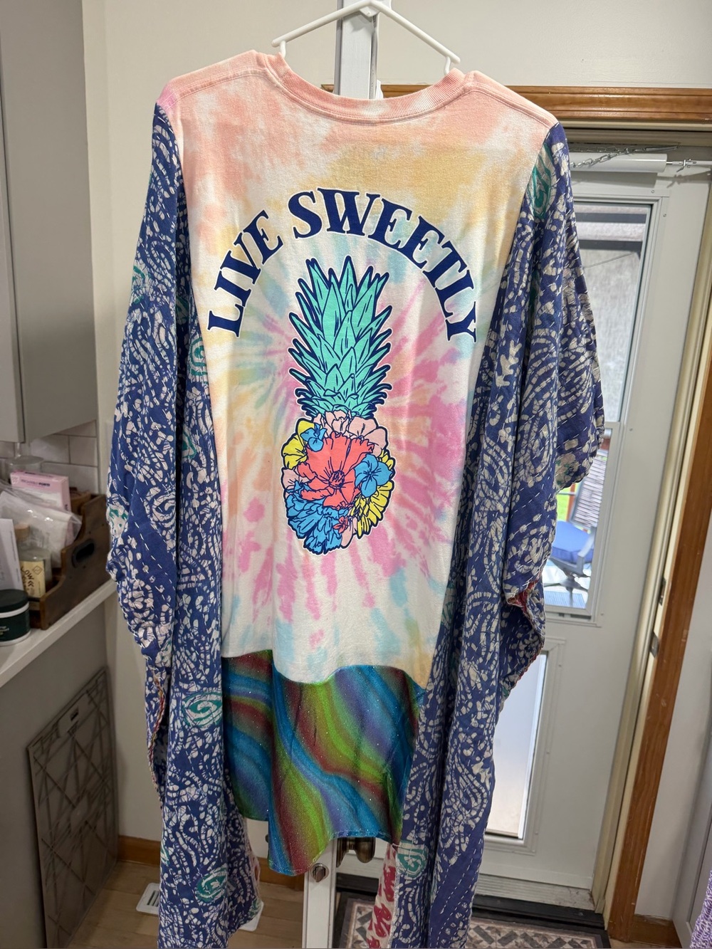 Upcycled live  Sweetly Tie-Dye Pineapple Graphic Tee